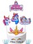 4 Yaş Unicorn Pasta Süsü - 4 Yaş Unicorn Doğum Günü Konsepti - Unicorn Kürdanlı Pasta Süsü 1