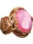 El Yapımı 925 Ayar Gümüş Yüzük Druzy Kuvars Taşı: - Pembe, Yeşil, Lacivert Varyasyonlar (Pembe) 1