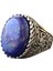 Lapis Lazuli Taşı, El Yapımı Yüzük, Gümüş Erkek Yüzüğü 1