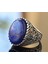 Lapis Lazuli Taşı, El Yapımı Yüzük, Gümüş Erkek Yüzüğü 4