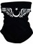 Buff ( Bandana) Yüz Maskesi Ayyıldız Baskılı Siyah 1