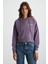 Jewel Kadın 3 Iplik Şardonlu Mor Sweatshirt 3