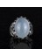 925 Ayar Katı Gümüş Erkek Yüzük - Doğal Taş Seçeneği ile El Yapımı Tasarım (Cabochon Akuamarin) 4