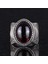 Doğal Taş Yüzük, 925 Ayar Gümüş Yüzük, Cabochon Garnet 4