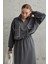Füme Biyeli Sweatshirt ve Etek Takım 3