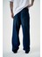 Erkek Washed Baggy Pantolon Lacivert 4