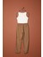 Modal Kumaş Duble Paça Kadın Pantolon-Kahve 2