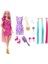 Nessiworld JDC85 Barbie Upuzun Muhteşem Saçlı Bebekler Pembe Saçlı Bebek 2