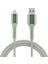 C65 Mfi Lightning To Usb-A 12W Örgülü Hızlı Şarj ve Data Kablosu 1.2m Yeşil 1