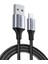 Ugre, Mfi Lisanslı Usb-A & Lightning Örgülü Data ve Şarj Kablosu, 2 Metre, Siyah, ‎60158 1
