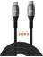 Juo 240W 5A E-Mark Çipli Örgülü USB Pd Type-C To Type-C Hızlı Şarj ve Data Kablosu 1 Metre 1
