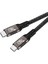 QG01 Type-C To Type-C Usb4 Pd Data Kablosu 240W 40GBPS 8K@60Hz 0.5 Metre Siyah 1