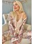 Somon Flore Exclusive Örme Sabahlıklı Kadın Pijama Takımı 1