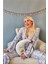 Gri Flore Exclusive Örme Sabahlıklı Kadın Pijama Takımı 4