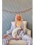 Gri Flore Exclusive Örme Sabahlıklı Kadın Pijama Takımı 5