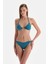 Petrol Mavi Spagetti Bikini Alt 1