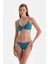 Petrol Mavi Orta Bel Bikini Alt 5