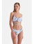 Beyaz-Mavi Yüksek Bel Bikini Altı 1