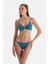 Petrol Mavi Orta Bel Bikini Alt 4