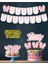 32 Parça Tam Set Pembe Fiyonk Kurdele Doğum Günü Süs Seti Banner+ Pasta Kürdanı+ Cupcake Süsü Seti 1