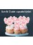 32 Parça Tam Set Pembe Fiyonk Kurdele Doğum Günü Süs Seti Banner+ Pasta Kürdanı+ Cupcake Süsü Seti 4