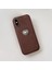 Apple iPhone Xs Uyumlu Kılıf Zebana Velvix Silikon Kılıf Kahverengi 2