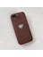 Apple iPhone 8 Plus Uyumlu Kılıf Zebana Velvix Silikon Kılıf Kahverengi 2