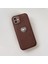 Apple iPhone 12 Uyumlu Kılıf Zebana Velvix Silikon Kılıf Kahverengi 2