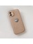 Apple iPhone 12 Uyumlu Kılıf Zebana Velvix Silikon Kılıf Açık Kahverengi 2