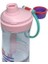 650ML Döndürülerek Açılan Rahat Kapaklı Kulplu Desenli Gövde Polikarbon Su Matarası (Pembe) 3