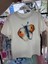 Kız Çocuk Pamuklu Ekru Suluboya Kelebek Desenli T-Shirt 3
