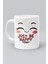 Just Be Happy Today Emoji Gülen Yüz Kadın Bugün Sadece Mutlu Ol Baskılı Beyaz Kupa Bardak 1