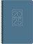 Color 2025-20 * 28 Spiralli Haftalık Ajanda-Mavi 1