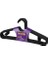 Hanger Plastik Slim Askı, Elbise Askısı, Siyah Askı (Standart, Adet, 30) 3