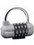 Lock 1520EURD Şifre Kombinasyonlu Asma Kilit, Gri, 5,9 x 6,4 x 2,6 cm 1
