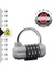 Lock 1520EURD Şifre Kombinasyonlu Asma Kilit, Gri, 5,9 x 6,4 x 2,6 cm 3