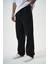 Erkek Washed Baggy Pantolon Siyah 2