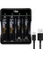 G421 4'lü Pil Şarj Aleti + 2 Adet Aa Pro 2950 Mah + 2 Adet Aaa Pro 1100 Mah Şarjlı Kalem Pilli Set 1.2V Ni-Mh 1