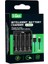 G421 4'lü Pil Şarj Aleti + 2 Adet Aa Pro 2950 Mah + 2 Adet Aaa Pro 1100 Mah Şarjlı Kalem Pilli Set 1.2V Ni-Mh 2