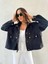 4s Women Kadın Iri Cepli Reglan Kol Kapüşonlu Oversize Ince Mont 1