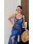 Kadın Örgü Pareo Uzun Plaj Elbisesi Desenli Bikini Üstü 2