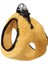 Üç Kilitli Peluş Kedi Köpek Göğüs Tasması 20-24 cm Xxx-Small Sarı 1