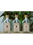 3lü Set Vintage Gold Yassı Model Cam Boş Bulaşık Deterjanlık Çamaşır Suyu Sıvı Sabunluk 3X200ML 1