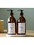 3lü Set Beyaz Boş Amber Cam Şişe Bulaşık Deterjanlık Çamaşır Suyu 2X500ML Beyaz Altlık 1