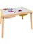Joykids Doğal Ahşap Duyusal Çocuk Aktivite Masası Oyun Masası ve Çocuk Çalışma Masası 3