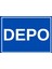 25 x 17,5 cm Depo Kapı Levhası 3 mm Dekota Üzerine Folyo Baskı 1