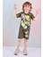 Pjkskt Simpson Desenli Haki Şortlu Erkek Çocuk Kısa Kol Takım 7616-H 1