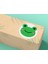 Sevimli Yeşil Kurbağa Yuvarlak Mat Çıkartma Round Cute Frog Sticker 4 cm (40 Adet) (Kurbağa) 1
