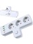 Termal Akım Korumalı 3'lü Duvar T Priz, 3xusb 1xtype-C 20W (Tip C), Çocuk Korumalı, Isıya Dayanıklı Topraklı Üçlü Priz, 2500W 1