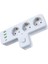 Termal Akım Korumalı 3'lü Duvar T Priz, 3xusb 1xtype-C 20W (Tip C), Çocuk Korumalı, Isıya Dayanıklı Topraklı Üçlü Priz, 2500W 3